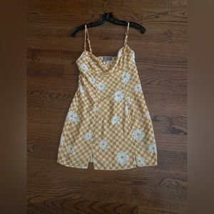 Urban Outfitters, S, Yellow Floral, Mini Dress